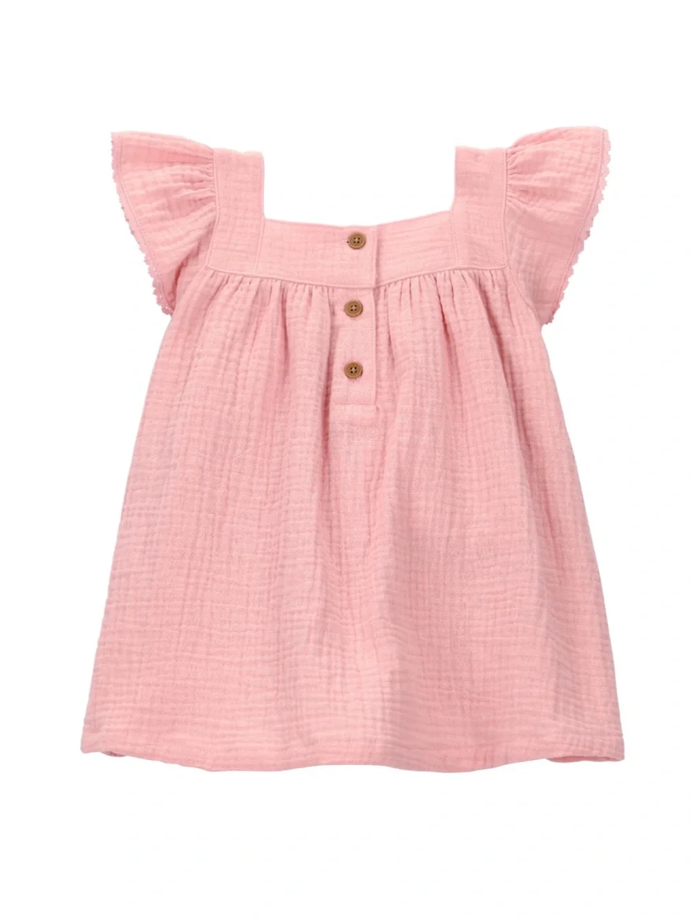 Carter's Pink Strawberry Embroidered Baby Dress & Bloomers Set